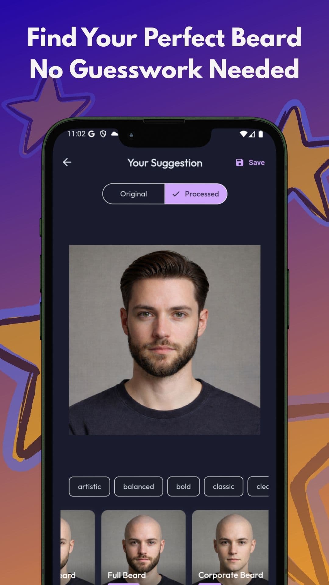 Beard style transformation